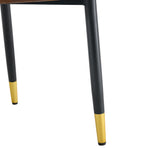 Modern Dining Chairs With Sleek Backrest and Metal Legs