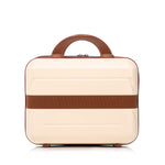 14'/20' 2-Piece Beige ABS Spinner Wheel Luggage Set