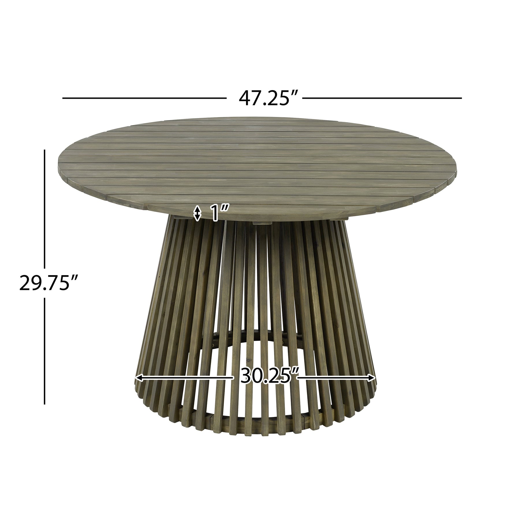 Patio Set Outdoor Acacia Wood Furniture Sets - Modern Club Chair Conversation Sets with Patio Dining Table
