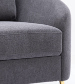 Yuina Linen Chair - Gray