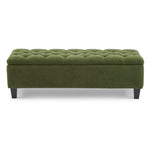 Ottoman Bench & Storage - Green