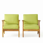 Perla Contemporary Club Chair with Water-Resistant Cushion