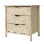 3 Drawer Cabinet - Natural Wood Finish