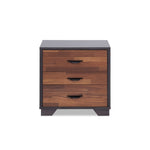 Eloy Walnut & Espresso Finish Accent Table