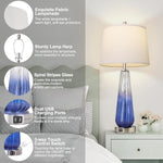 Table Lamps Set of 2 with Touch Control and USB Ports