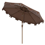 Outsunny 9' Patio Umbrella with Push Button Tilt and Crank