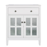 Bathroom Vanity With Ceramic Sink, Adjustable Shelf & Tip Out Tray