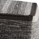 Naya Cube Pouf Patterned Grey Melange