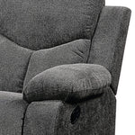 Kalen Chenille Sofa With Drop Down Table - Gray