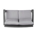 The Contoured All-Weather Wicker Loveseat by Christopher Knight Home
