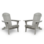 Classic Embossed Grain Adirondack Chair Set of 2