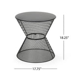 Nevada Contemporary Side Table with Mesh Design