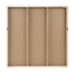 Luminous Burst Signature White Gloss Dimensional Resin Wall Art