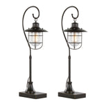 Landen 33" Contemporary Metal Task Lamp in Oil Rubbed Bronze - Set of 2