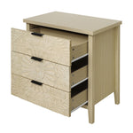 3 Drawer Cabinet - Natural Wood Finish