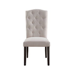 Gerardo Linen Weathered Dining Chair (Set of 2) - Beige