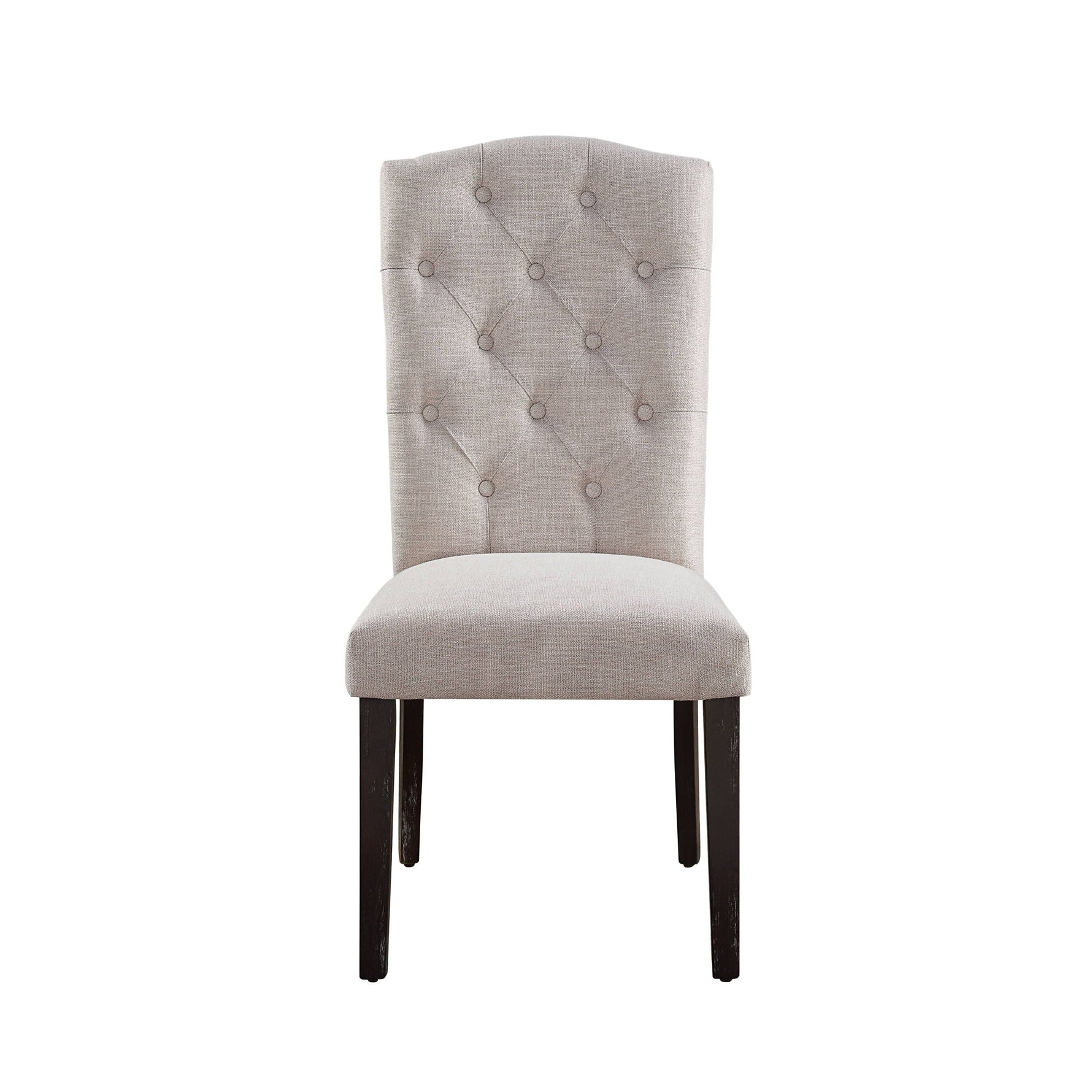 Gerardo Linen Weathered Dining Chair (Set of 2) - Beige