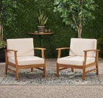 Perla Contemporary Club Chair with Water-Resistant Cushion