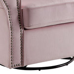 Tamaki Glider Chair With Swivel - Pink