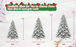 7ft Flocked Christmas Tree with 1514 Tips