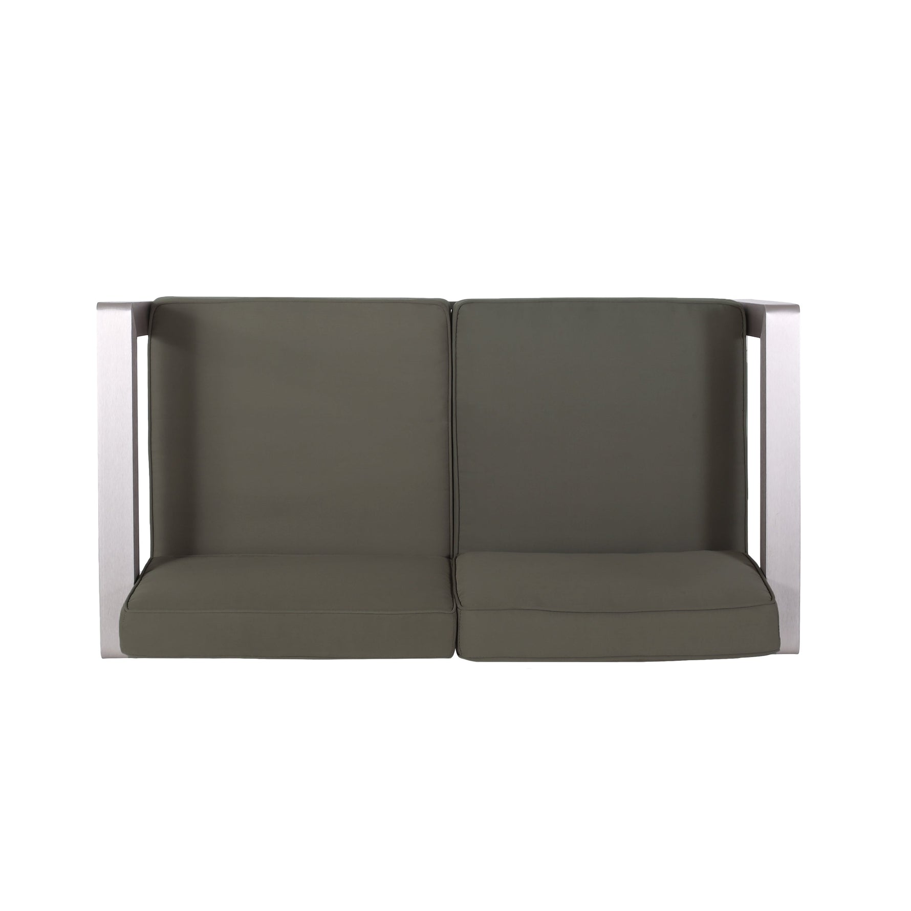 Outdoor Aluminum Loveseat – Low-Profile Patio Seating with Deep Cushions