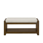 40" Accent Bench with Lower Shelf Shoe Rack