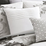 Ridgely 7 Pc Watercolor Black and White Floral Comforter Set
