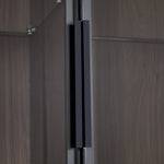 Modern Minimalist 51.2" Tall Lighted Display Cabinet with Tempered Glass