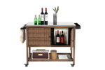 Outdoor Wicker Bar Cart