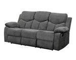 Kalen Chenille Sofa With Drop Down Table - Gray