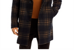 Boss Cam Check Relaxed Fit Wool Coat