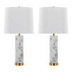 Marabella 26" Contemporary Marble Table Lamp Set of 2