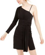 Teeze Me Womens Juniors Fitted Mini Bodycon Dress Black 5/6