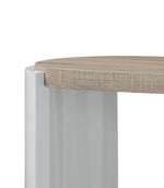 Zoma High Gloss Sofa Table - Oak / White