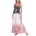 Raviya Womens Tie-Dye Strapless Cover-Up Pink S