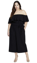 RACHEL Rachel Roy Women's Plus Size Dayla Jumpsuit, Black, 22W