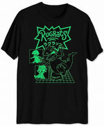 Hybrid Men's Reptar Rugrats Graphic T-Shirt Black Size Small