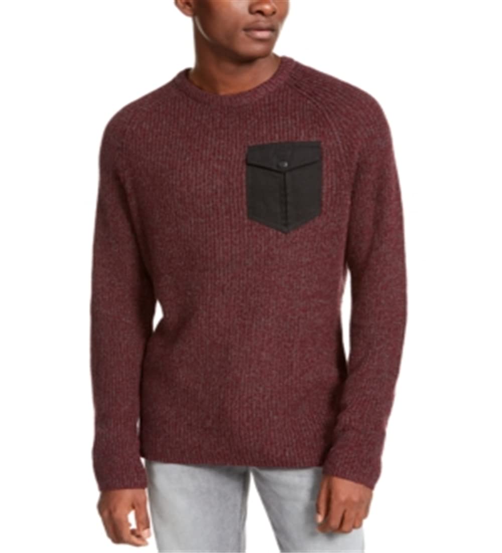 American Rag Mens Knit Crew Neck Sweater Purple M