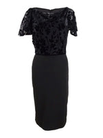 Ralph Lauren Womens Dalen Floral Cocktail Dress, Black, 4