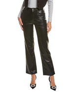 Hudson Women's Remi High-Rise Straight Leg Ankle Jean, Black, 25