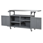 Foldable Outdoor Kitchen Island Patio Mobile Kitchen Cart