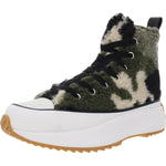 Steve Madden Womens Shaft Faux Fur Fashion Sneakers Green 7.5 Medium (B,M)