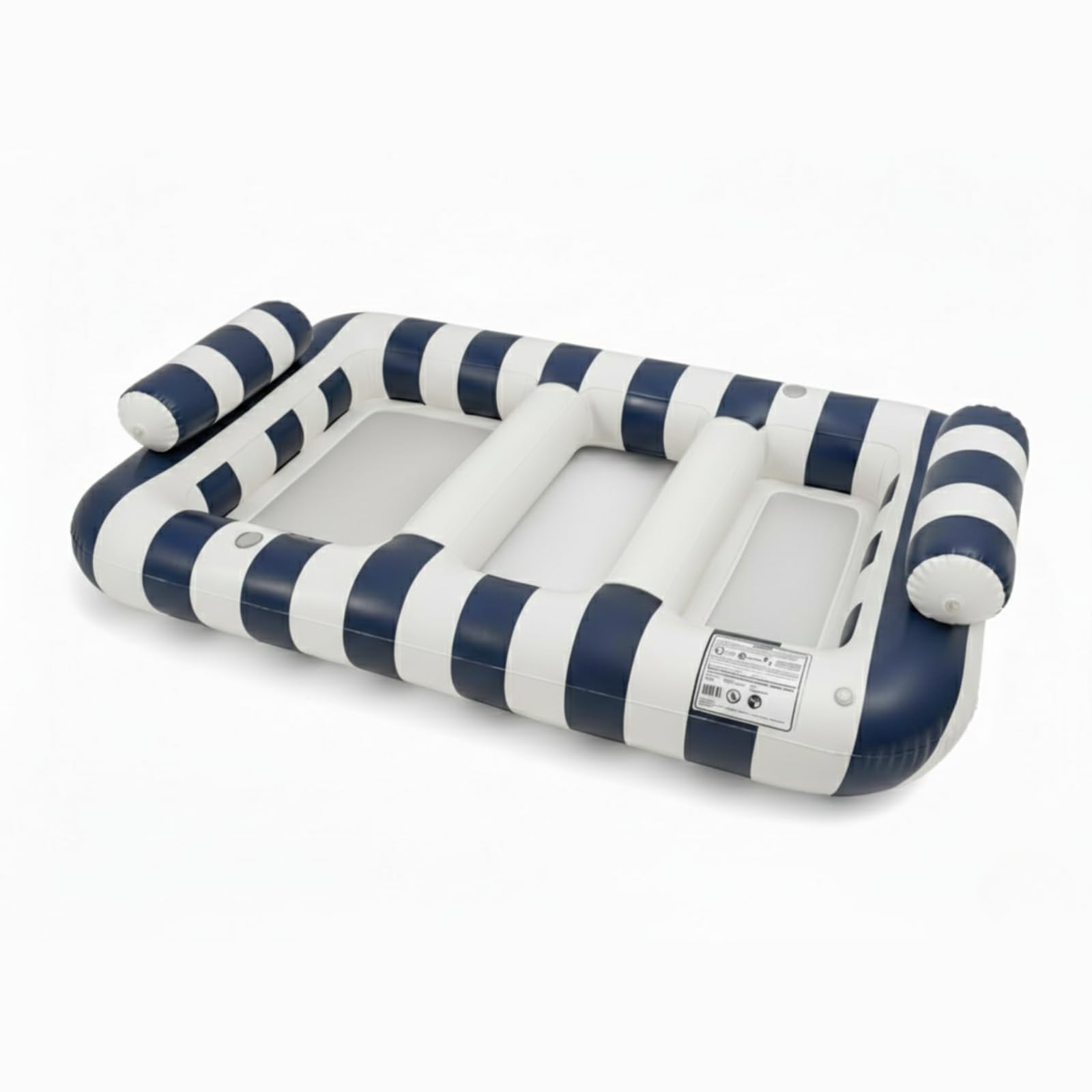 Navy Blue Twin Hammock Pool Float, Single Piece, 86.61 x 53.15 x 16.54"