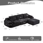 Compressed Sofa Large Sectional Couches for Living Room