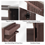 K&K 66.5' Outdoor Kitchen Island for Big Green Egg Grills