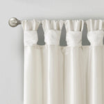 Twist Tab Lined Window Curtain Panel White 50x84