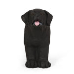 MGO Dog Bench - Outdoor Labrador Design, Matte Black
