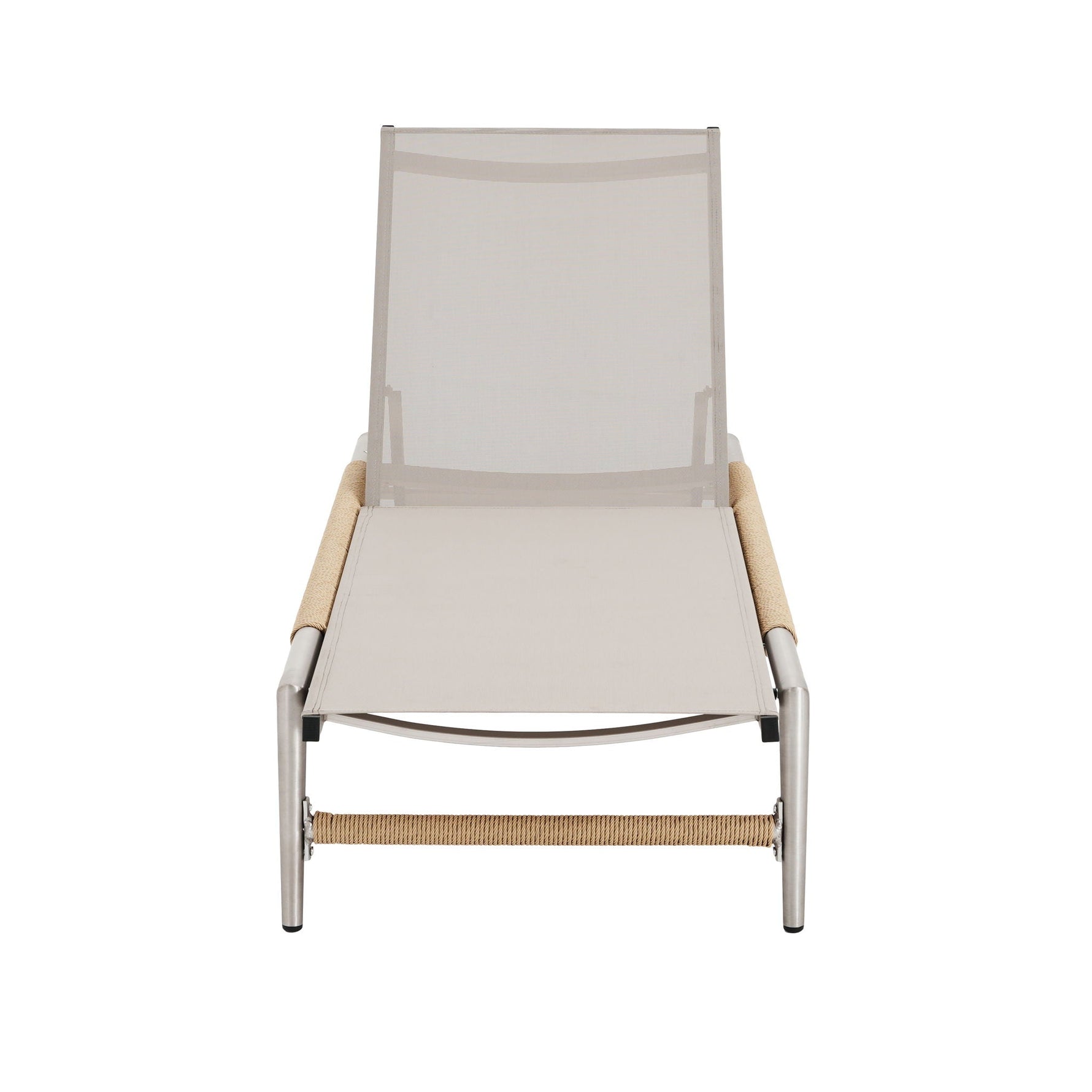 Hargrove Outdoor Aluminum Chaise Lounge with Mesh Seat