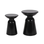 Serenita Outdoor Side Tables With Flared Design (Set of 2)