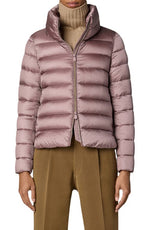 Save The Duck Elsie Waterproof Puffer Jacket in Withered Rose, Size Medium